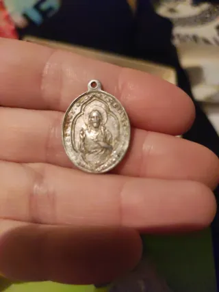 Lotto di 5 antiche medaglie religiose