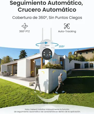 Cámara Vigilancia WiFi Exterior ieGeek 9000mAh