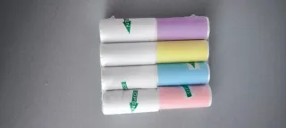 Pack 8 rollos térmicos adhesivos 57mm color+blanco