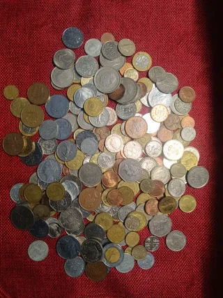 Lote 1 Kg Monedas Europa.