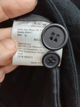 Americana negra fina Talla 52 NUEVA