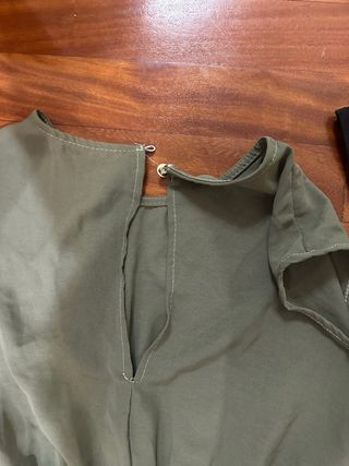 Mono verde y negro talla única