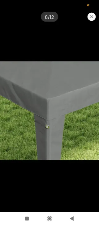 Tenda smontabile da giardino grigia