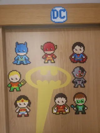 Figura Capitana Marvel Hama Beads