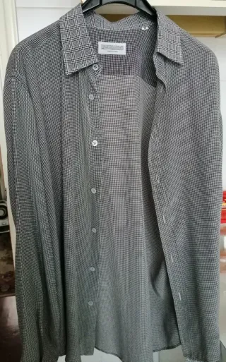 Camicia uomo vintage 100% seta