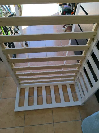 Cuna madera + colchón de (160x80)