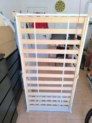 Cuna madera + colchón de (160x80)