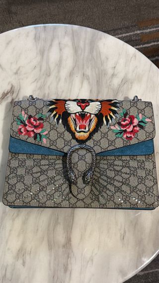 Bolso Gucci Dionysus Grande Beige/Azul