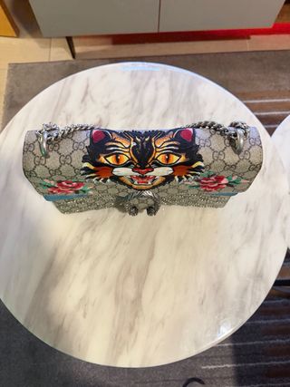 Bolso Gucci Dionysus Grande Beige/Azul