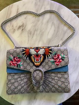 Bolso Gucci Dionysus Grande Beige/Azul