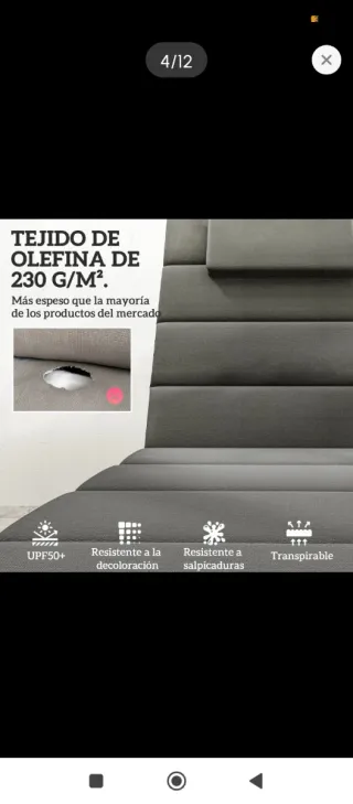 Cuscini per sdraio da giardino (2 unità)