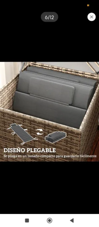 Cuscini per sdraio da giardino (2 unità)