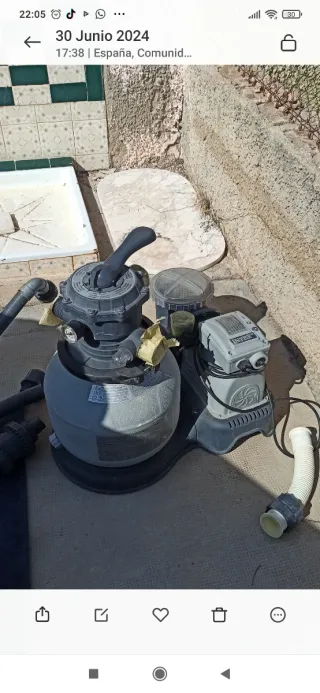 Piscina desmontable redonda + depuradora