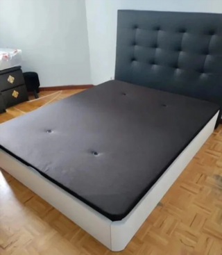 Letto a Soppalco Elegante con Testiera - Disponibile con Materassi di Varie Densità
