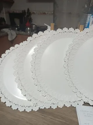 5 Bandejas Plástico Decoradas