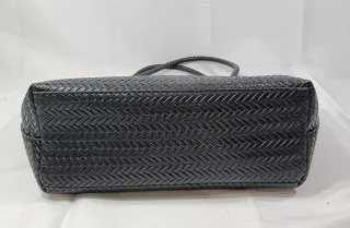 Bolso diseño trenzado negro nuevo