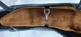 Bolso diseño trenzado negro nuevo