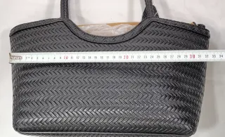 Bolso diseño trenzado negro nuevo