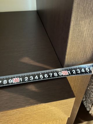 Mueble TV madera y plástico