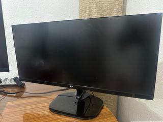 Monitor LG panorámico negro 25UM58-P