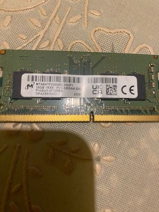 Memoria RAM Crucial 16GB DDR4 Portátil