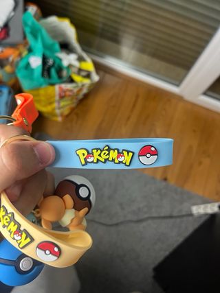 Porta-chaves Pokémon Charmander, Squirtle, Eevee