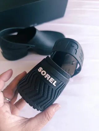 Zuecos Sorel Negros tacón grueso nr 38