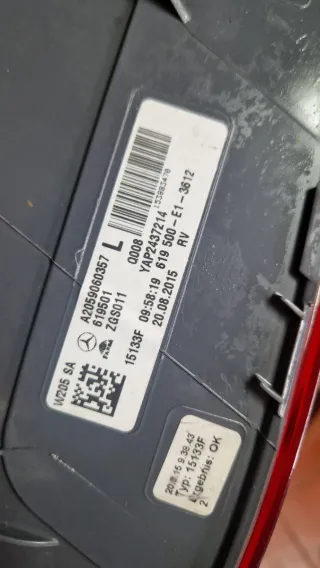 Piloto trasero Mercedes Benz W205