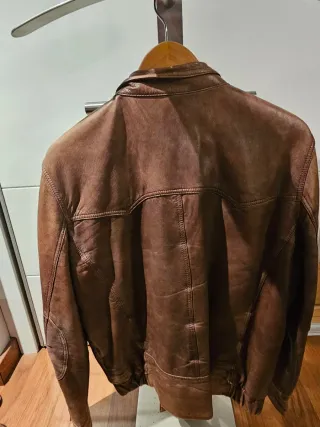 Cazadora Cuero Hombre Pedro del Hierro Marrón