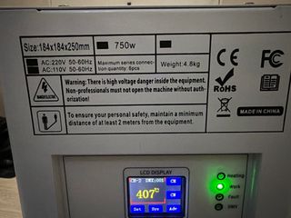 Máquinas de Fuego Frío 750w (NUEVAS)