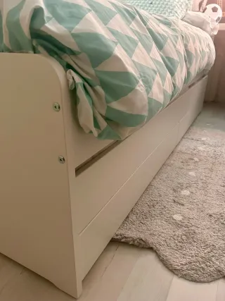 Cama nido blanca con colchón