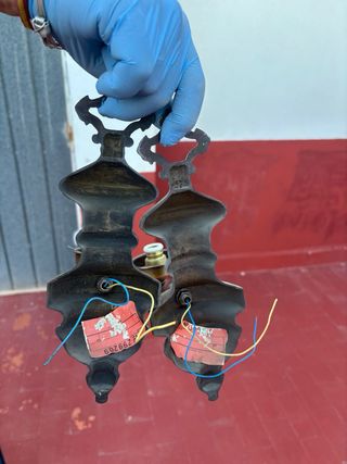 Applique in bronzo vintage