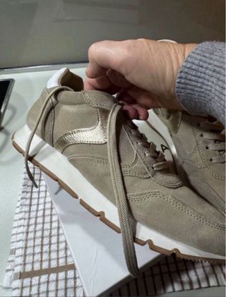 Voile Blanche Zapatillas Piel Beige Talla 40