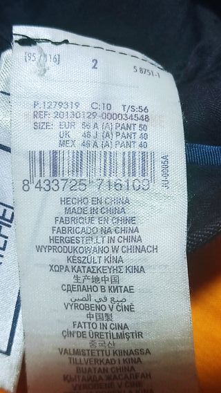 Traje Cortefiel Chaqueta y Pantalón XL