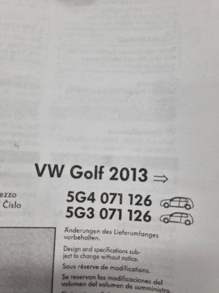 Barras portaequipajes originales Volkswagen Golf 7