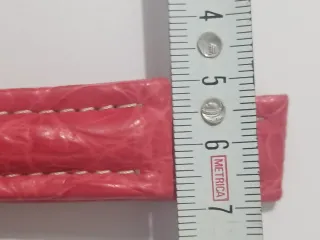 Cinturino Breitling Pelle Rosa Fibbia Argento