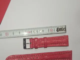 Cinturino Breitling Pelle Rosa Fibbia Argento