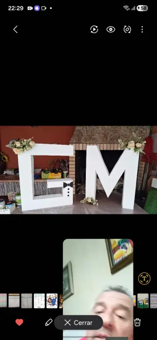 Letras decorativas para bodas No se hacen envios