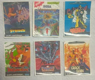 Colección adhesivos cromos Videojuegos SEGA