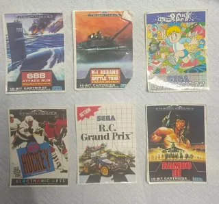 Colección adhesivos cromos Videojuegos SEGA