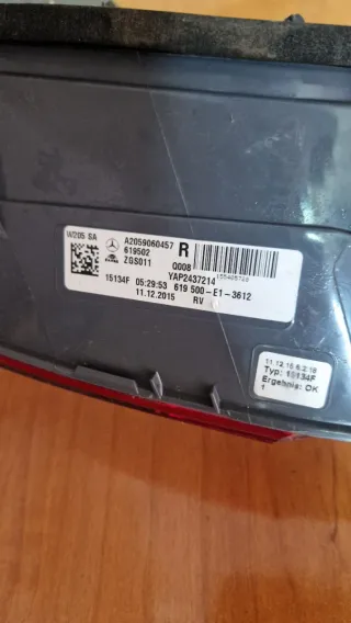 Piloto trasero Mercedes W205