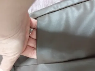 Pantalón corto polipiel Talla M