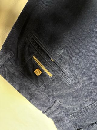 Pantalón pana fina azul marino