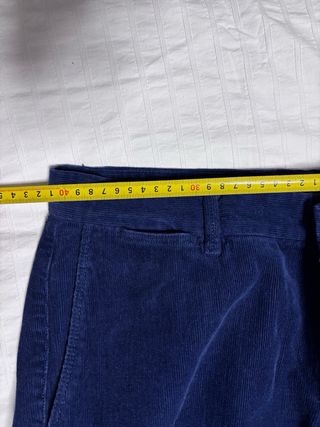 Pantalón pana fina azul marino