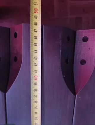 Patas mesa baja madera nogal