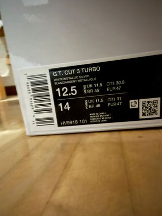 Nike Air Zoom G.T. Cut 3 Turbo Blanco Plata