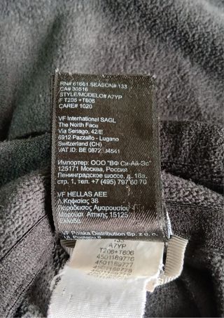 the north face pile zip woman size L black