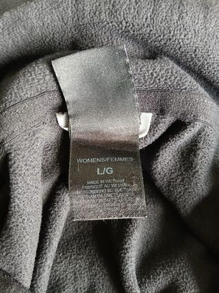 the north face pile zip woman size L black