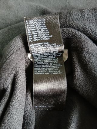 the north face pile zip woman size L black