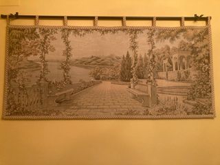 Arazzo italiano paesaggio giardino